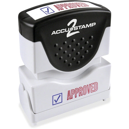 Cosco 2-color APPROVED Message Stamp - Red/Blue Rubber - Address & Office Stamps
