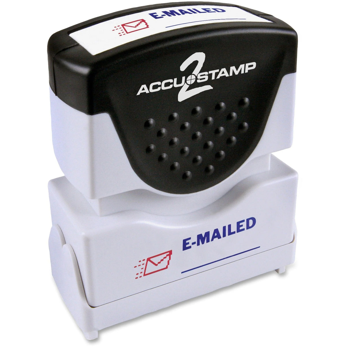 COSCO 2-Color Shutter Stamp: E-MAILED - 0.50’’ Impression Width - Address & Office Stamps