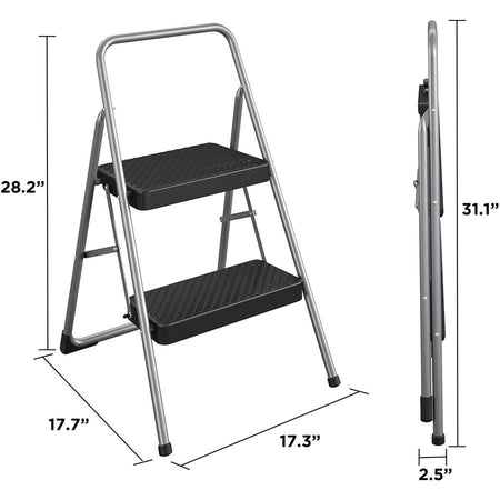 Cosco 2-Step Household Folding Step Stool - Alternate-Image1