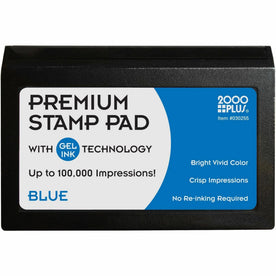 Cosco 2000 Plus Gel Ink Stamp Pad - Premium Quality Blue - Pads & Accessories