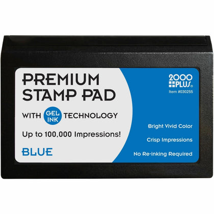 Cosco 2000 Plus Gel Ink Stamp Pad - Premium Quality Blue - Pads & Accessories