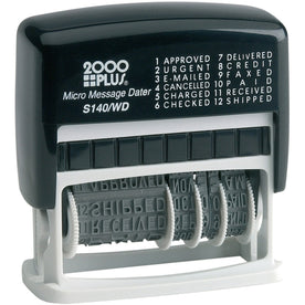 Cosco 2000 Plus Micro Message Dater Stamp - 6-year - 5000 Impressions - Daters