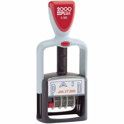 Cosco 2000 Plus PAID Dater Stamp - 1.25’’ Width - 5000 Impressions - Daters
