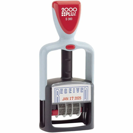 Cosco 2000 Plus S360 RECEIVED Two-Color Dater Stamp - Daters