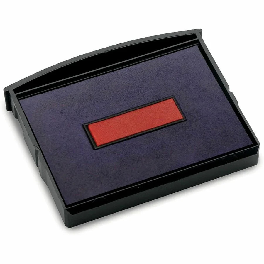 COSCO 2000 Plus S360 Two-color Ink Pad: Blue & Red - 1 Each - Stamp Pads Accessories