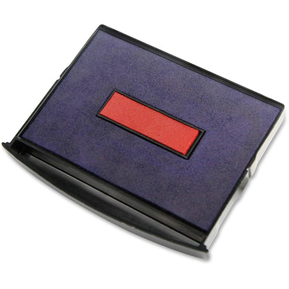 COSCO 2000 Plus S360 Two-color Ink Pad: Blue & Red - 1 Each - Stamp Pads Accessories