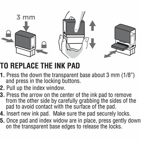 COSCO 2000 Plus Stamp No. 20 Replacement Ink Pad - Alternate-Image3