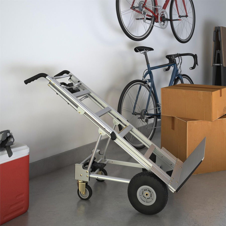 Cosco 3-in-1 Assist Series Hand Truck - 1000 lb Capacity - 4 Casters - Aluminum - 19’’ Width x 21’’ Depth 47.50’’