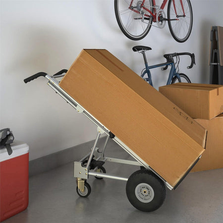 Cosco 3-in-1 Assist Series Hand Truck - 1000 lb Capacity - 4 Casters - Aluminum - 19’’ Width x 21’’ Depth 47.50’’