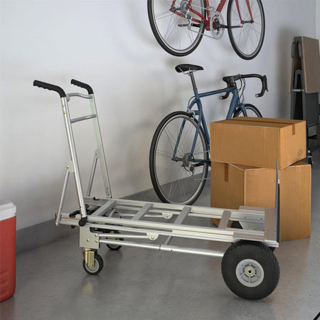 Cosco 3-in-1 Assist Series Hand Truck - 1000 lb Capacity - 4 Casters - Aluminum - 19’’ Width x 21’’ Depth 47.50’’