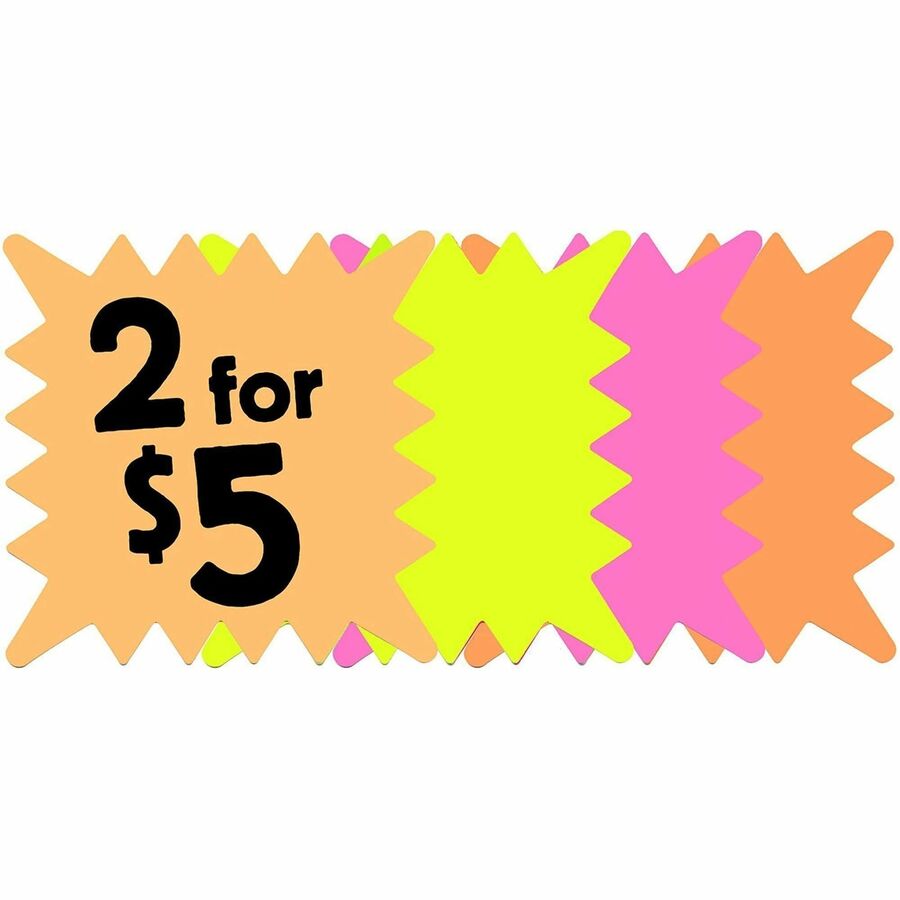 Cosco 5x5 Fluorescent Die-cut Sign - Alternate-Image1