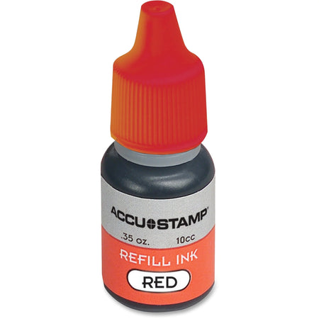 COSCO Accu Stamp Shutter Refills: Red Ink 0.33 fl oz - & Refills