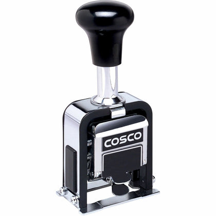 Cosco Automatic Numbering Machine: 6-Band Black Number Stamp - Stamps & Counters