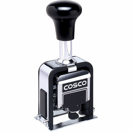 Cosco Automatic Numbering Machine: 6-Band Black Number Stamp - Stamps & Counters