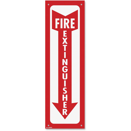COSCO Fire Extinguisher Sign: Glow in The Dark Design 4’’x13’’ Rectangular Shape - Safety Signs