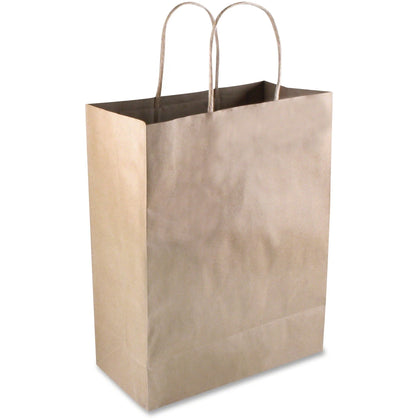 COSCO Premium Large Brown Paper Shopping Bags - 50/Box - Kraft