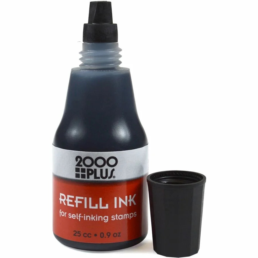 Cosco Self-Inking Stamp Pad Refill Ink - Black - 1 Each - Pads & Accessories