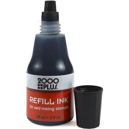 Cosco Self-Inking Stamp Pad Refill Ink - Black - 1 Each - Pads & Accessories