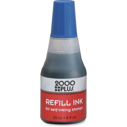 Cosco Self-Inking Stamp Pad Refill Ink - Blue - 1 Each - Pads & Accessories