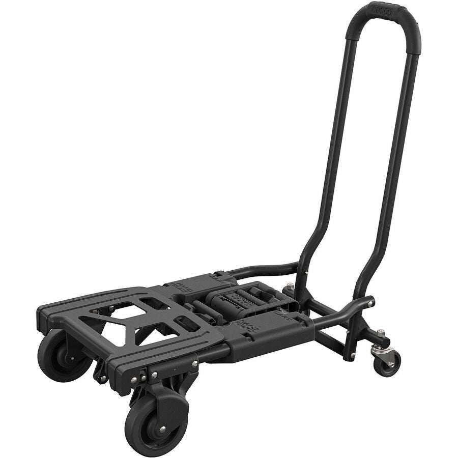 Cosco Shifter Hand Truck & Cart - 300 lb Capacity - 16’’ Width x 32.50’’ Depth 34.30’’ Height - Steel Frame - Black - 1
