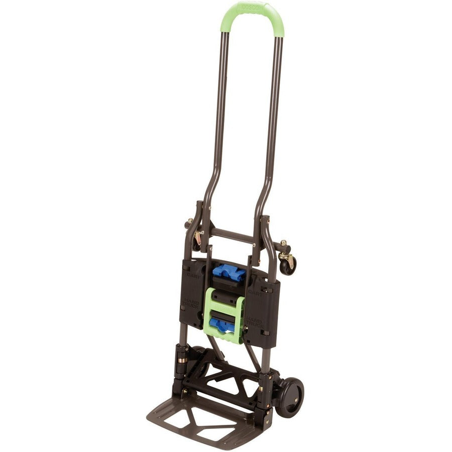 Cosco Shifter Hand Truck & Cart - 300 lb Capacity - 4 Casters - Steel - 16’’ Width x 3.90’’ Depth 31.50’’ Height - Gray