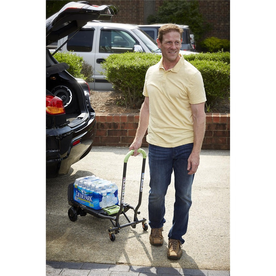 Cosco Shifter Hand Truck & Cart - 300 lb Capacity - 4 Casters - Steel - 16’’ Width x 3.90’’ Depth 31.50’’ Height - Gray