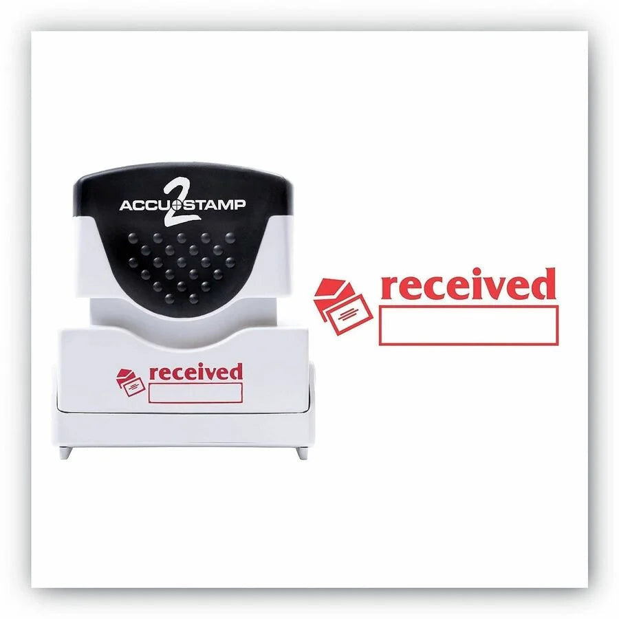 COSCO Shutter Stamp: RECEIVED Message Stamp 0.50’’ Width 20000 Impressions Red - Address & Office Stamps