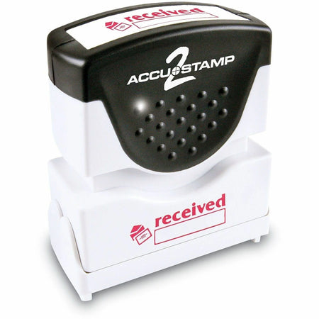 COSCO Shutter Stamp: RECEIVED Message Stamp 0.50’’ Width 20000 Impressions Red - Address & Office Stamps