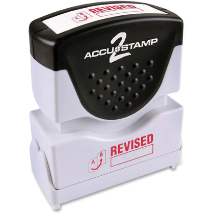 COSCO Shutter Stamp: REVISED Message Stamp 0.50’’ Width 20000 Impressions Red - Address & Office Stamps