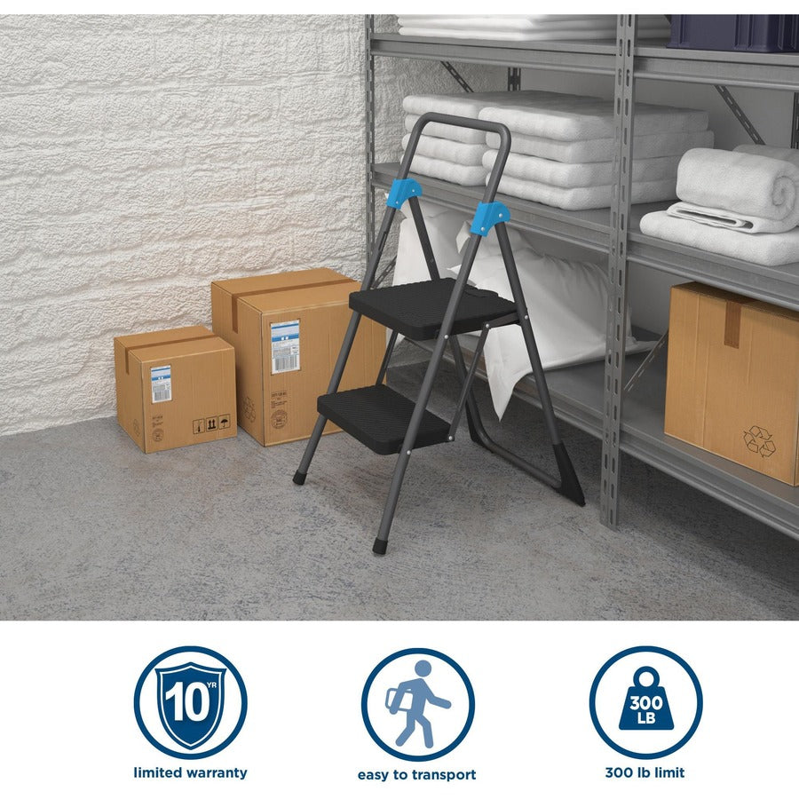 Cosco Steel 2-Step Folding Step Stool - Alternate-Image1