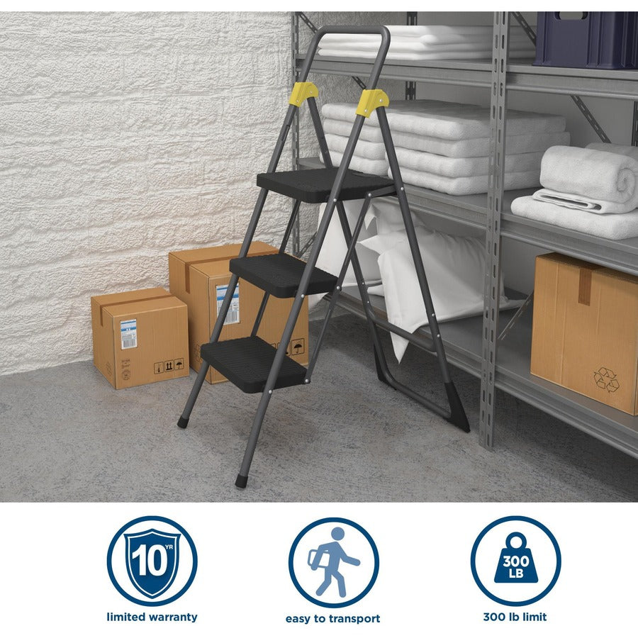Cosco Steel 3-Step Folding Step Stool - Alternate-Image1