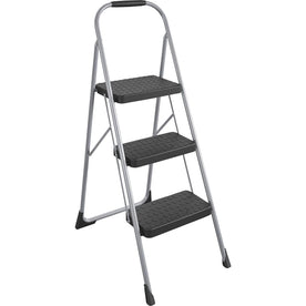 Cosco Ultra-Thin 3-Step Ladder: Lightweight & Sturdy Solution - Ladders Step Stools