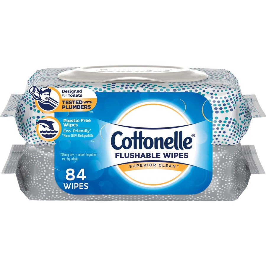Cottonelle Flushable Wet Wipes - Front
