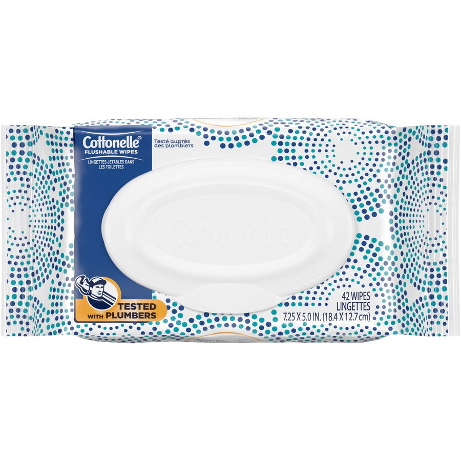 Cottonelle Flushable Wet Wipes - Top