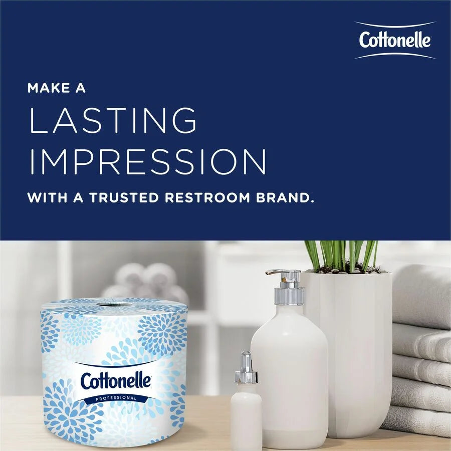Cottonelle Professional Standard Roll Toilet Paper - 2 Ply - 451 Sheets - White - Bathroom Tissue