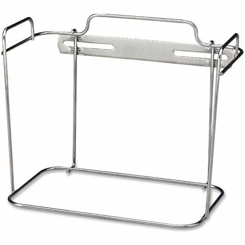 Covidien Mounting Bracket: Chrome Steel Holder - 1 Unit - Medical Waste Bags & Containers
