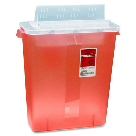 Covidien Transparent Red Sharps Container - 900