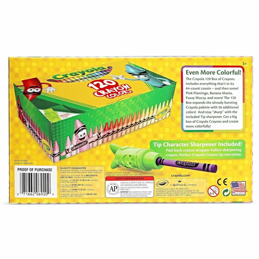 Crayola 120 Crayons - Rear