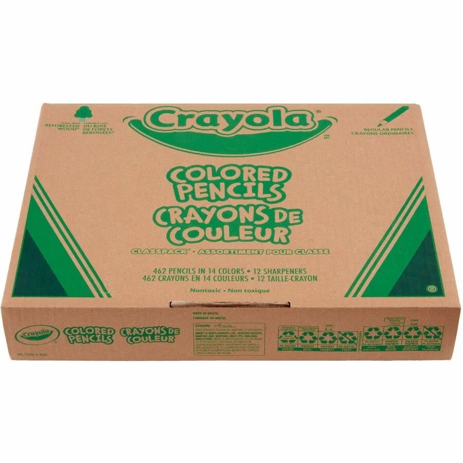 Crayola 462-Piece Class Pack Colored Pencils - Bulk Set for Creative Projects - Specialty Marking &