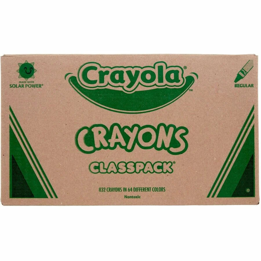 Crayola 64-Color Crayon Classpack - Assorted Colors - 832 Crayons