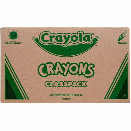 Crayola 64-Color Crayon Classpack - Assorted Colors - 832 Crayons