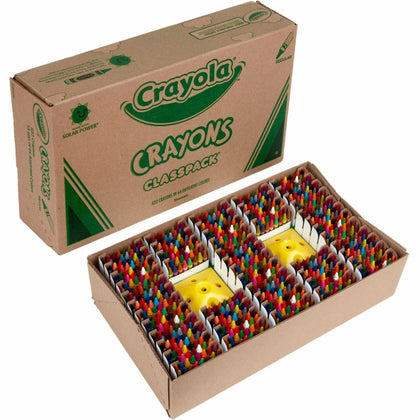 Crayola 64-Color Crayon Classpack - Assorted Colors - 832 Crayons