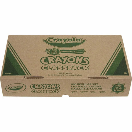 Crayola 8-Color Crayon Classpack - 800 Crayons in Assorted Colors