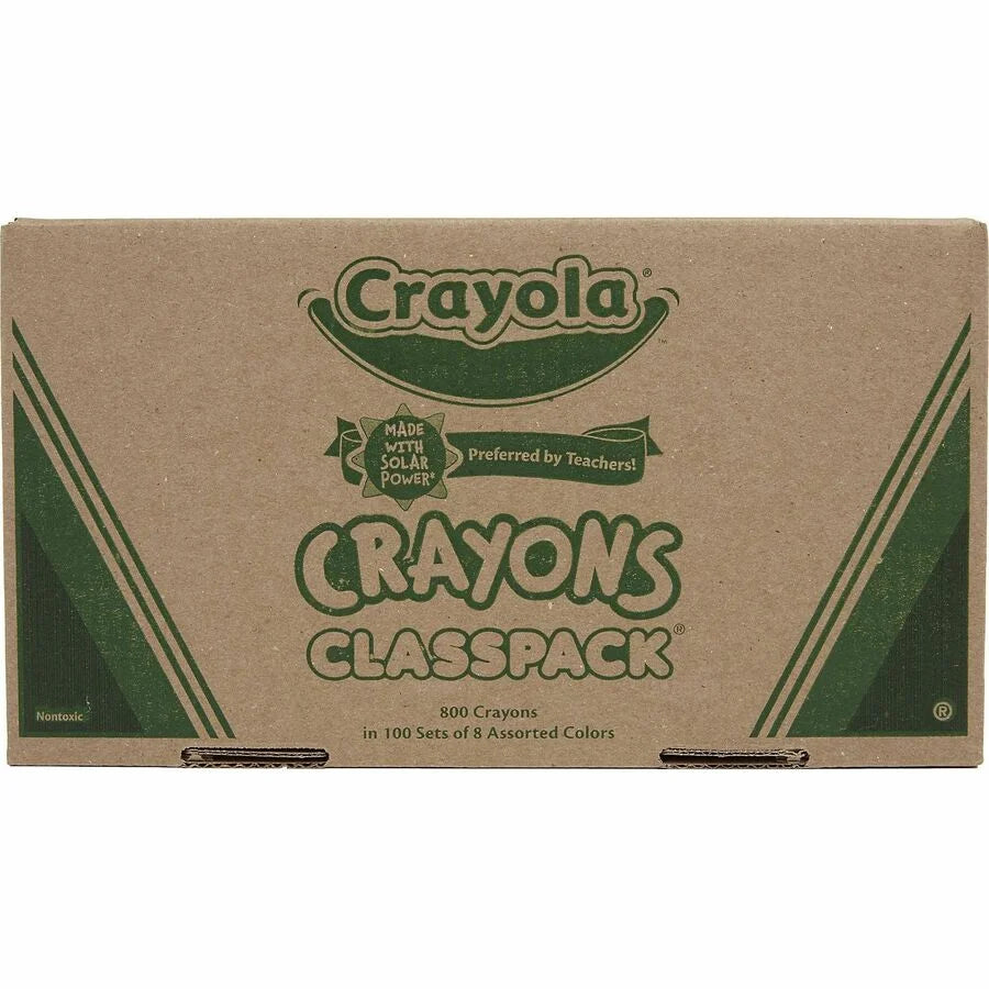 Crayola 8-Color Crayon Classpack - 800 Crayons in Assorted Colors