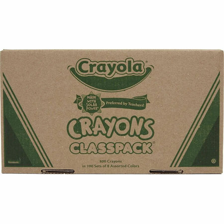 Crayola 8-Color Crayon Classpack - 800 Crayons in Assorted Colors
