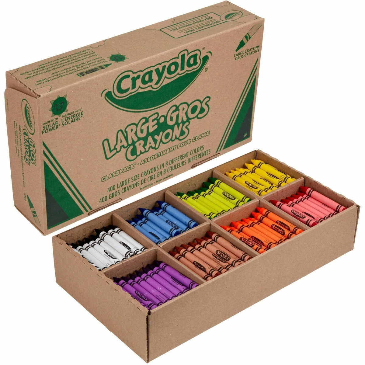 Crayola 8-Color Crayon Classpack - Vibrant Colors - 400 Crayons