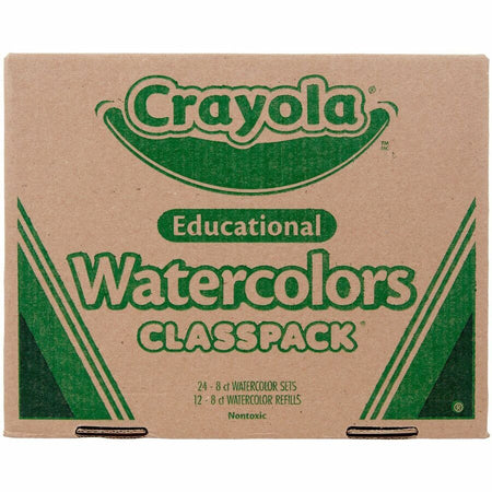 Crayola 8-Color Educational Watercolors Classpack - Front