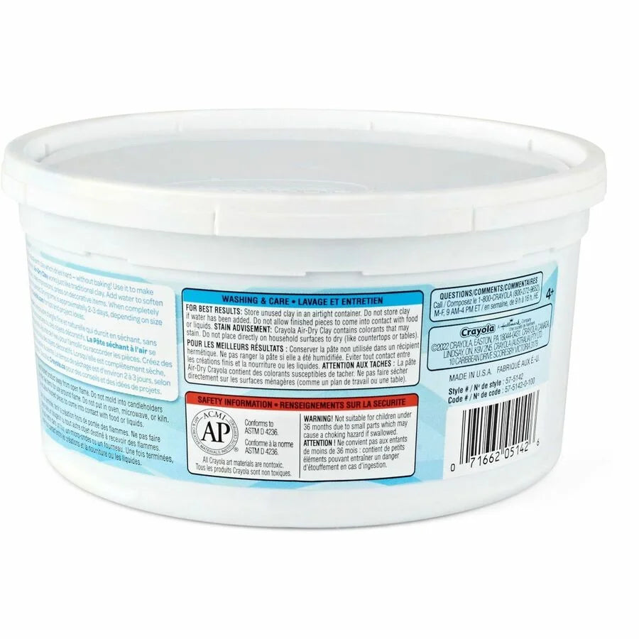 Crayola Air-Dry Clay: Blue - Ideal for Art Rooms & Classrooms - Modeling Clay