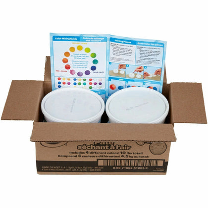 Crayola Air-Dry Clay: Classroom-Friendly Assorted Colors - 4 Pack - Modeling Clay