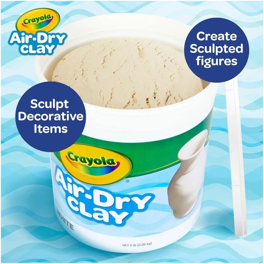 Crayola Air-Dry Clay: White Art Classes - 1 Each - Modeling Clay